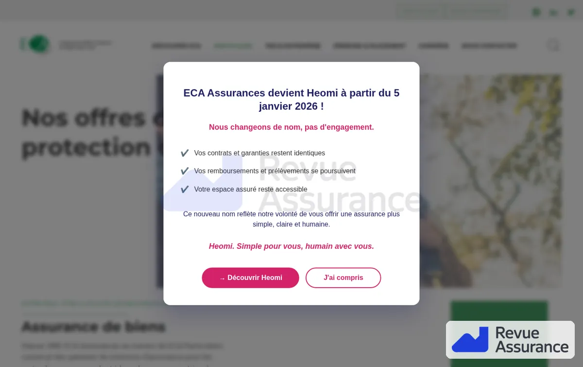 Capture : Particulier - ECA Assurances